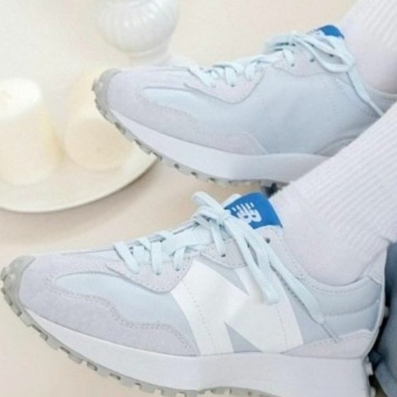 New Balance 327 Casual Women's Sneakers Shoes various sizes Light Sky Blue - Picture 10 of 15
